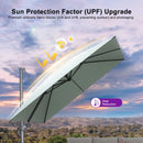 PURPLE LEAF UV Resistant Patio Umbrella Affordable Outdoor Umbrella with Base