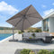 PURPLE LEAF UV Resistant Left-right Tilting Patio Umbrella Swivel Outdoor Umbrella