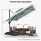 PURPLE LEAF Double Top Cantilever Patio Umbrella UV50+ Fade Resistant Outdoor Umbrellas