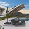 PURPLE LEAF Double Top Cantilever Patio Umbrella UV50+ Fade Resistant Outdoor Umbrellas