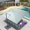 PURPLE LEAF UV Resistant Affordable Patio Outdoor Umbrella with Recycled Fabric