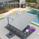 PURPLE LEAF UV Resistant Affordable Patio Outdoor Umbrella with Recycled Fabric