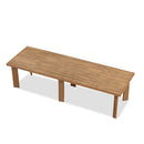 PURPLE LEAF Round & Rectangle Outdoor Dining Table HPL Aluminum Tabletop Modern Dining Table for Deck Kitchen