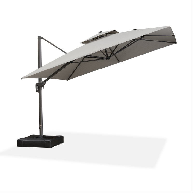 Clearance - PURPLE LEAF OPEN BOX UV50+ Fade Resistant Patio Cantilever Umbrella with Recycled Fabric