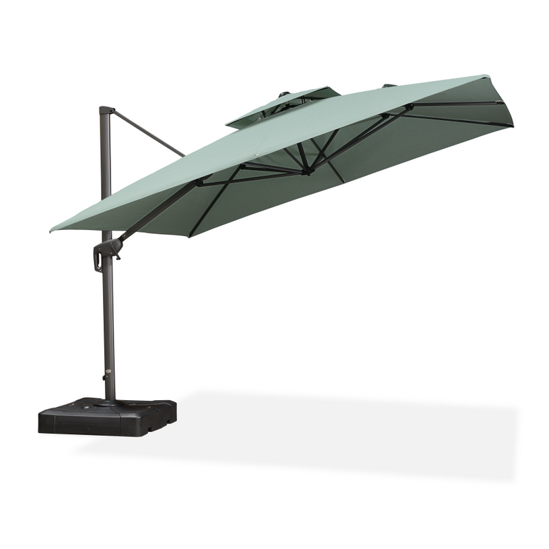 Clearance - PURPLE LEAF OPEN BOX UV50+ Fade Resistant Patio Cantilever Umbrella with Recycled Fabric