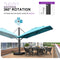 PURPLE LEAF Outdoor Sun Heavy Duty Cantilever Umbrella for Patio, Porch, Beach