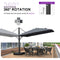 PURPLE LEAF Outdoor Sun Heavy Duty Cantilever Umbrella for Patio, Porch, Beach