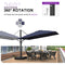 PURPLE LEAF Outdoor Sun Heavy Duty Cantilever Umbrella for Patio, Porch, Beach