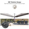 PURPLE LEAF UV Resistant Left-right Tilting Patio Umbrella Swivel Outdoor Umbrella