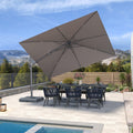 PURPLE LEAF UV Resistant Left-right Tilting Patio Umbrella Swivel Outdoor Umbrella
