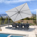 PURPLE LEAF UV Resistant Left-right Tilting Patio Umbrella Swivel Outdoor Umbrella