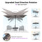 PURPLE LEAF UV Resistant Left-right Tilting Patio Umbrella Swivel Outdoor Umbrella