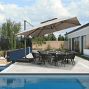 Clearance - PURPLE LEAF OPEN BOX UV50+ Fade Resistant Patio Cantilever Umbrella with Recycled Fabric