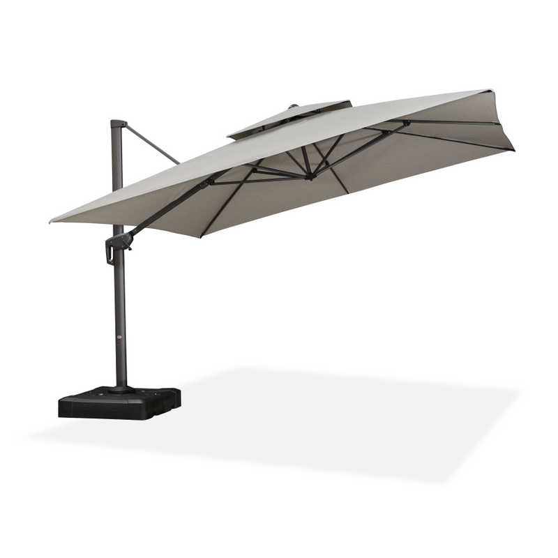 Clearance - PURPLE LEAF OPEN BOX UV50+ Fade Resistant Patio Cantilever Umbrella with Recycled Fabric