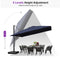 PURPLE LEAF Outdoor Sun Heavy Duty Cantilever Umbrella for Patio, Porch, Beach