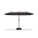 Clearance - PURPLE LEAF OPEN BOX Table Umbrella Double-Sided Market Umbrella with Base