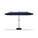 Clearance - PURPLE LEAF OPEN BOX Table Umbrella Double-Sided Market Umbrella with Base