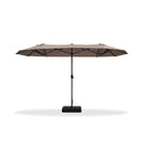 Clearance - PURPLE LEAF OPEN BOX Table Umbrella Double-Sided Market Umbrella with Base