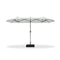 PURPLE LEAF Double-Sided Outdoor Market Table Umbrella with Base for Pool