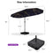 PURPLE LEAF Table Umbrella with Lights Double-Sided Market Umbrella with Base