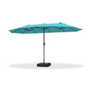 Clearance - PURPLE LEAF OPEN BOX Market Umbrella Double-Sided Market Umbrella Patio Umbrellas with Base