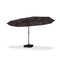 PURPLE LEAF Table Umbrella with Lights Double-Sided Market Umbrella with Base