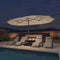 PURPLE LEAF Table Umbrella with Lights Double-Sided Market Umbrella with Base