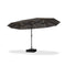 PURPLE LEAF Table Umbrella with Lights Double-Sided Market Umbrella with Base