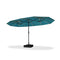 PURPLE LEAF Table Umbrella with Lights Double-Sided Market Umbrella with Base