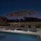 PURPLE LEAF Double-Side Patio Umbrella with Lights Market Umbrella with Base
