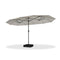 PURPLE LEAF Double-Side Patio Umbrella with Lights Market Umbrella with Base