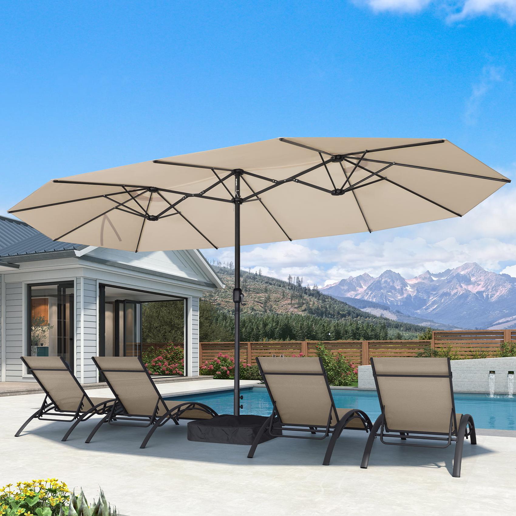 rectangular deck umbrella