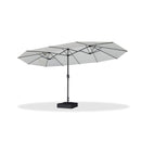 Clearance - PURPLE LEAF OPEN BOX Table Umbrella Double-Sided Market Umbrella with Base
