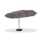PURPLE LEAF Double-Sided Outdoor Market Table Umbrella with Base for Pool