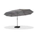 Clearance - PURPLE LEAF OPEN BOX Market Umbrella Double-Sided Market Umbrella Patio Umbrellas with Base