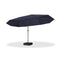 PURPLE LEAF Double-Sided Outdoor Market Table Umbrella with Base for Pool