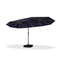 Clearance - PURPLE LEAF OPEN BOX Table Umbrella with Lights Double-Sided Market Umbrella with Base