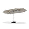 Clearance - PURPLE LEAF OPEN BOX Table Umbrella with Lights Double-Sided Market Umbrella with Base