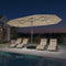 PURPLE LEAF Double-Side Patio Umbrella with Lights Market Umbrella with Base