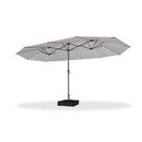 Clearance - PURPLE LEAF OPEN BOX Market Umbrella with Lights Double-Sided Market Umbrella Patio Umbrellas with Base