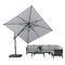 PURPLE LEAF UV Resistant Left-right Tilting Patio Umbrella Swivel Outdoor Umbrella