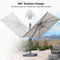 PURPLE LEAF UV Resistant Patio Umbrella Affordable Outdoor Umbrella with Base