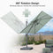 PURPLE LEAF UV Resistant Patio Umbrella Affordable Outdoor Umbrella with Base