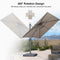 PURPLE LEAF UV Resistant Patio Umbrella Affordable Outdoor Umbrella with Base
