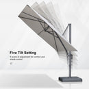 PURPLE LEAF UV Resistant Patio Umbrella Affordable Outdoor Umbrella with Base