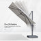 PURPLE LEAF UV Resistant Patio Umbrella Affordable Outdoor Umbrella with Base