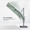 PURPLE LEAF UV Resistant Patio Umbrella Affordable Outdoor Umbrella with Base