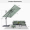 PURPLE LEAF UV Resistant Patio Umbrella Affordable Outdoor Umbrella with Base