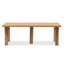 PURPLE LEAF Round & Rectangle Outdoor Dining Table HPL Aluminum Tabletop Modern Dining Table for Deck Kitchen
