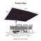 PURPLE LEAF Outdoor Patio Umbrella with Base, Garden Pool Umbrella, Navy Blue
